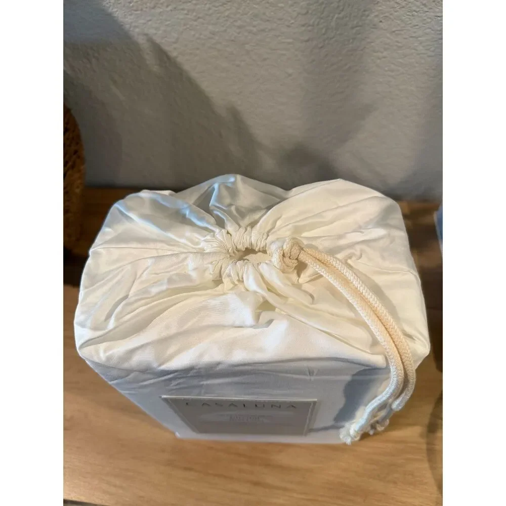 Queen 400 Thread Count Rayon from Bamboo Sheet Set White - Casaluna
